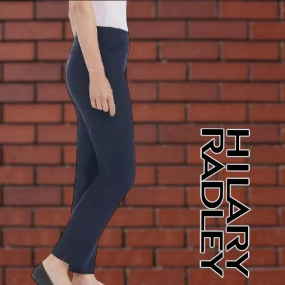 Hilary Radley | Ladies' Pull-On Ankle Pant Mid-rise | Navy | NWT - Picture 2 of 4